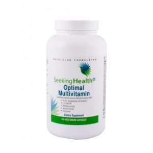 A bottle of looking health optimal multivitamin